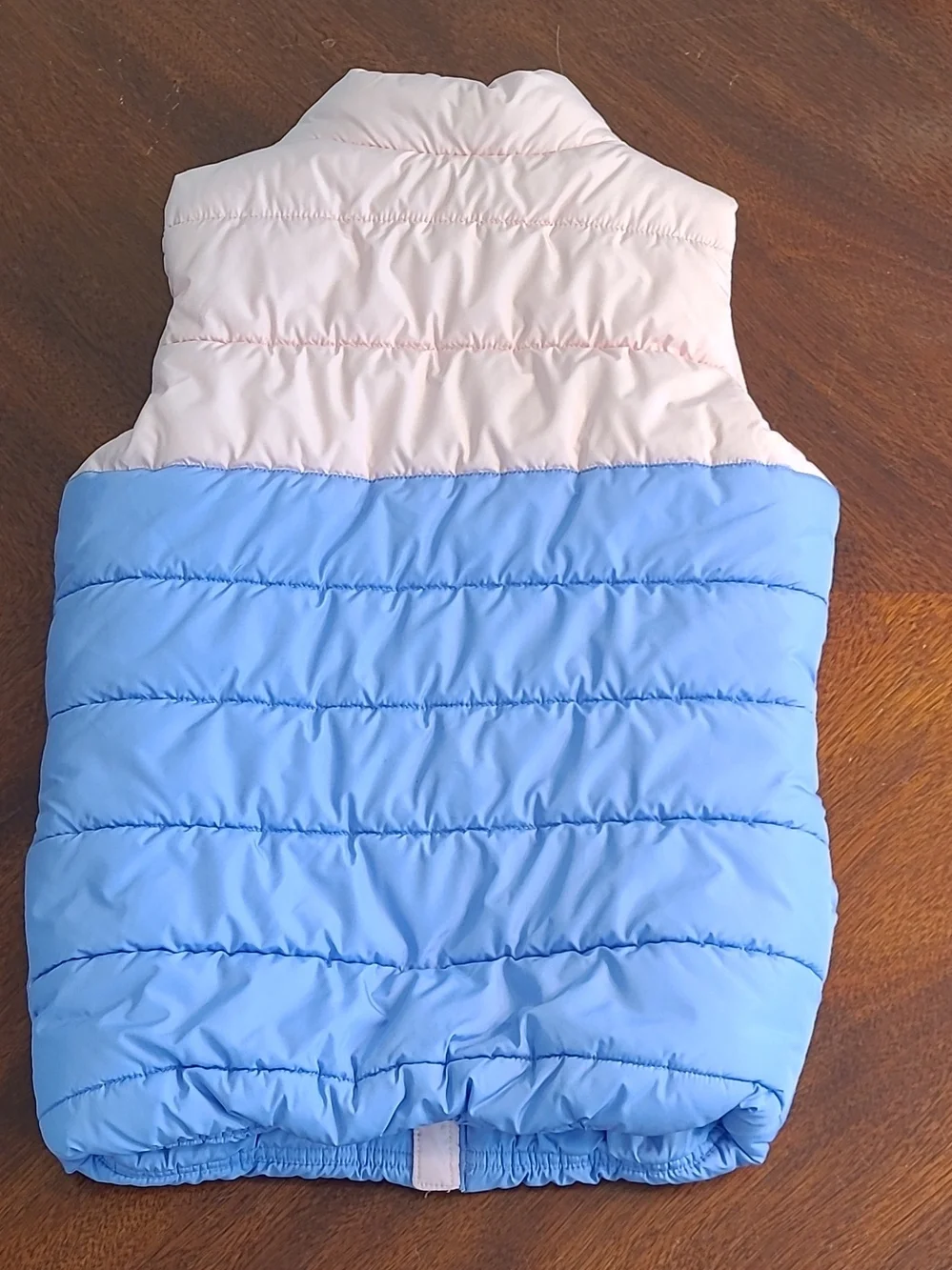 Puma Girls size Medium 10-12, Colorblock Puffer Vest - Pink, White & Blue